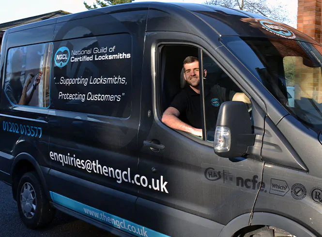 locksmiths in a locksmith van
