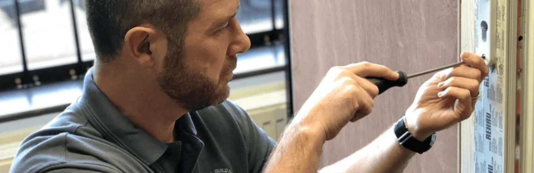 Locksmith repairing upvc lock