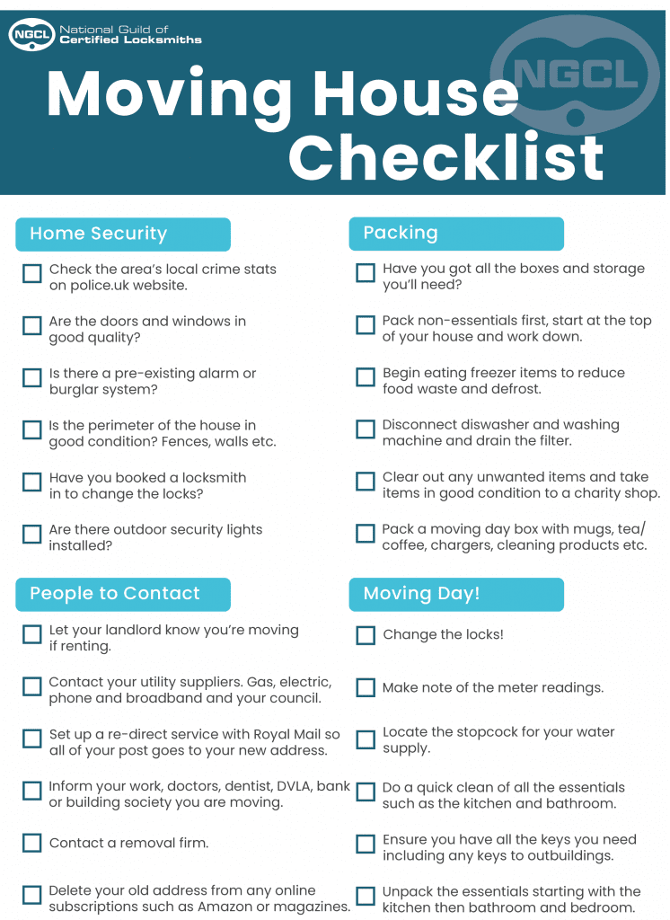 moving house checklist